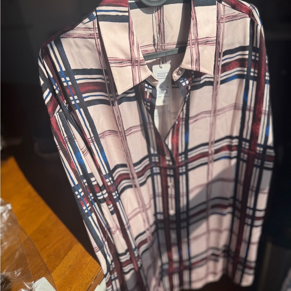 Favorite Daughter - The Smooth Ex-Boyfriend Shirt | Sangria Blush Plaid - Picture 10 of 11